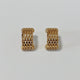 Pauline Weave Dome Stud Earrings