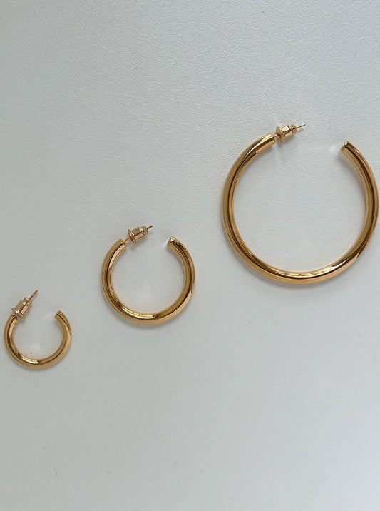 Classic Hoop Earrings, Gold Statement Hoop Earrings, Minimalist Hoop Earrings, Bold Hoop Earrings, Modern Hoop Earrings, Everyday Earrings