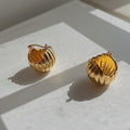 Francoise Chunky Linear Hoop Earrings