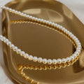 Marianna Tiny Pearl Choker Necklace