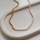 Colette Half Pearl Half Chain Necklace