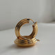 Large Cassie Ridge Hoop Earrings
