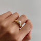 Isabella Dainty Pearl Wavy Ring