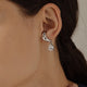 Lisa Tear Drop CZ Cuff Earrings