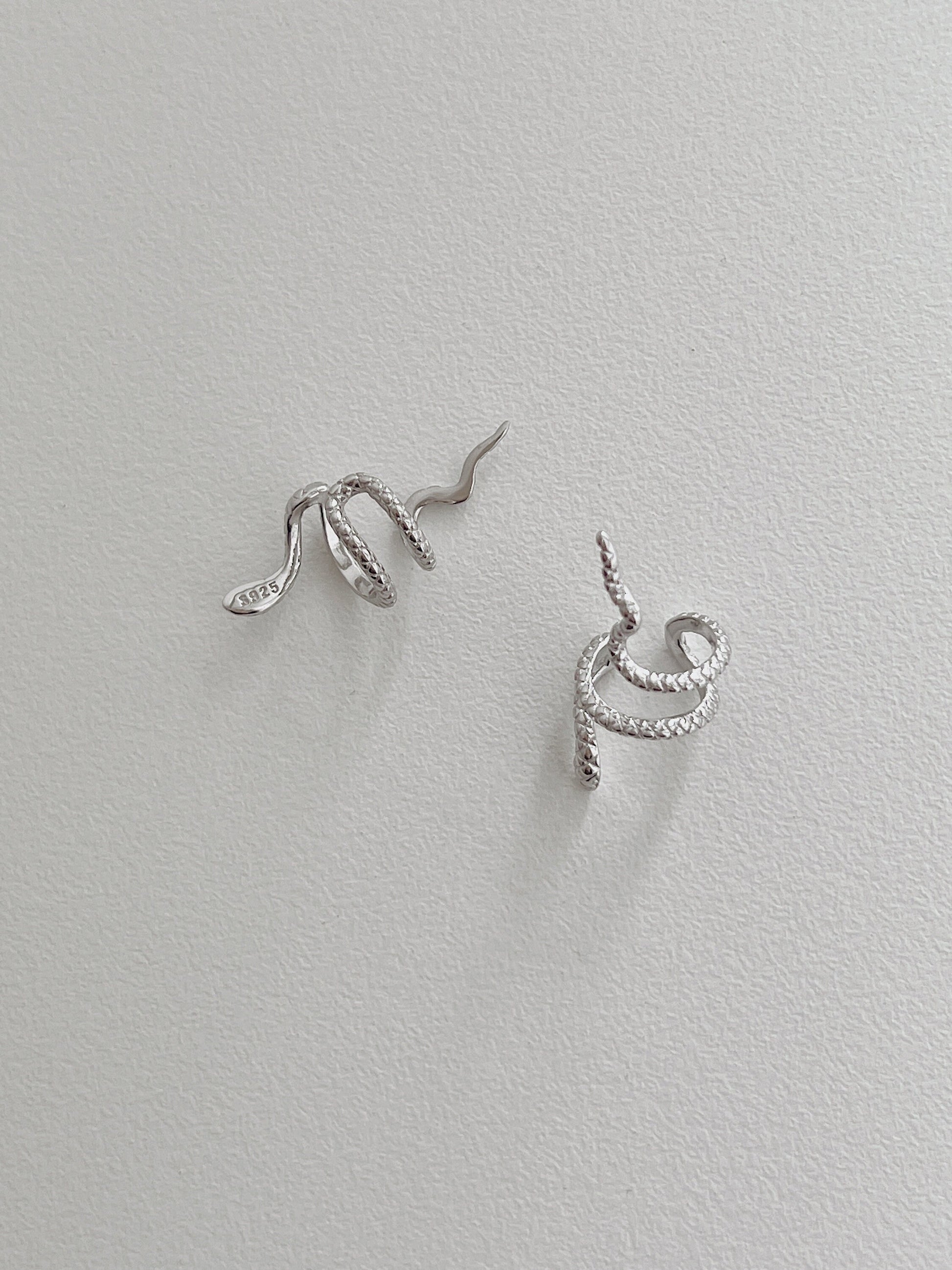 High-shine finish of Victoria sterling silver ear cuff.