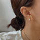 Cassidy Pavé Diamond Pearl Ear Cuff