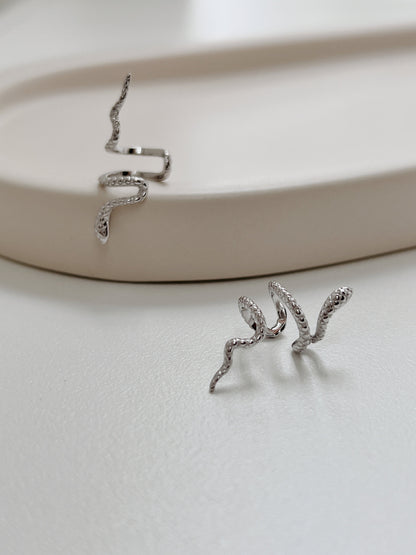 Victoria snake ear cuff pair, S925 sterling silver