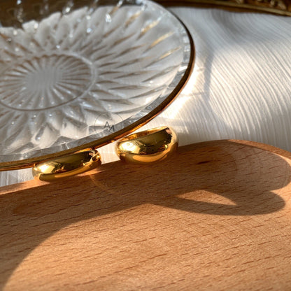 Waterproof 18k gold pvd statement band by Aurous Atelier