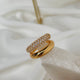Vienna Chunky Double Band Pave Eternity Ring