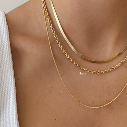 Lifestyle view of sweat proof jewellery strands designed for active everyday luxury wear